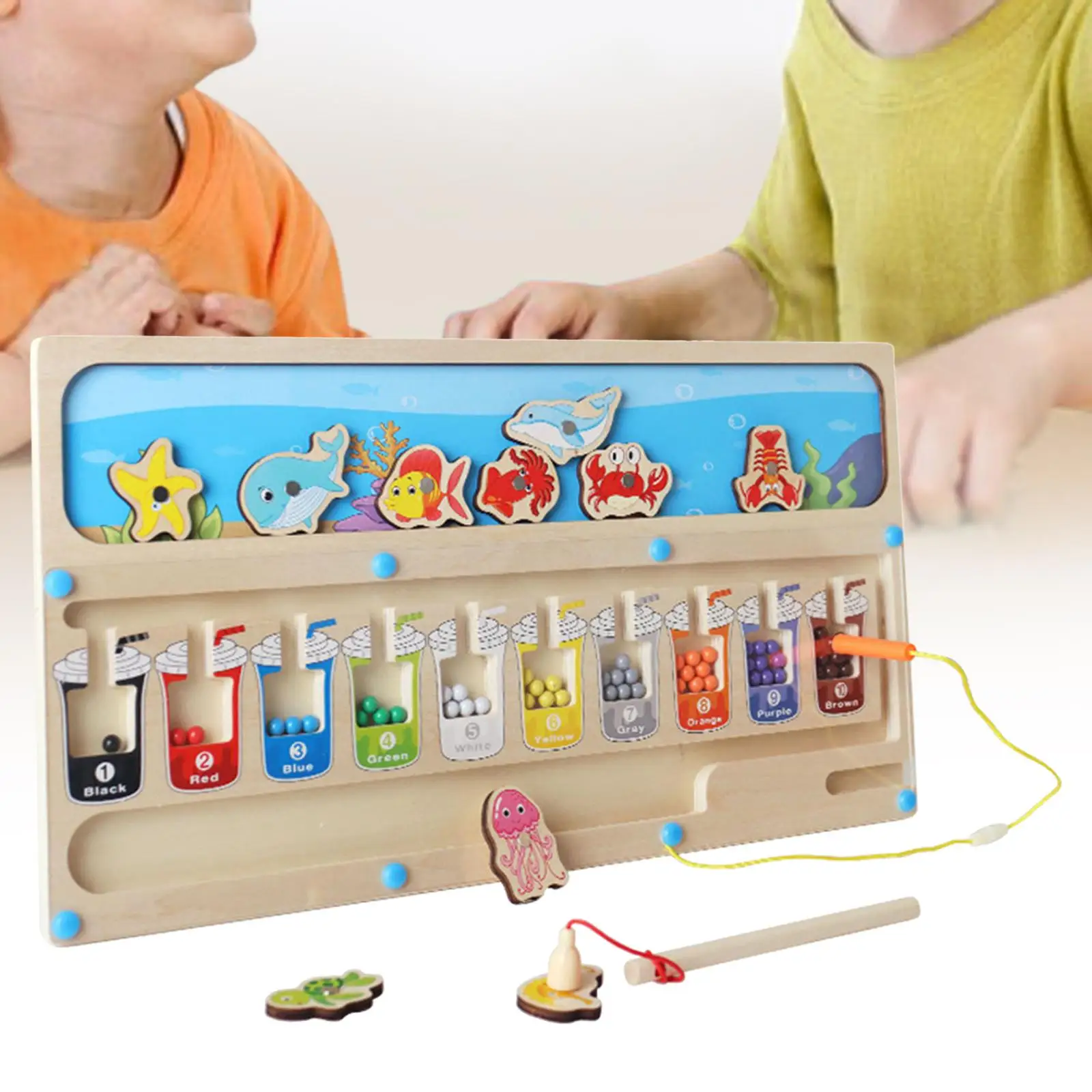 

Color Matching Game 2 in 1 Toddlers Kids Fine Motor Skills Toys for Classroom Activities for 3+ Year Old Magnetic Puzzle Boards
