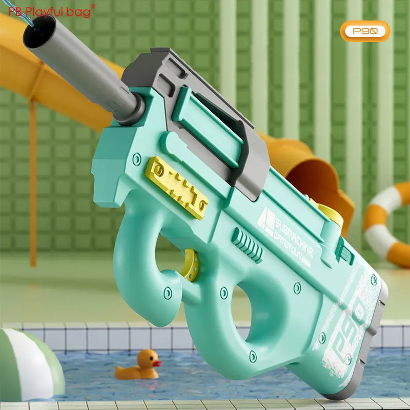 Compre Pistola de água elétrica automática à prova de explosão feita no  verão Outdoor Water Battle Interactive Beach Water Gun