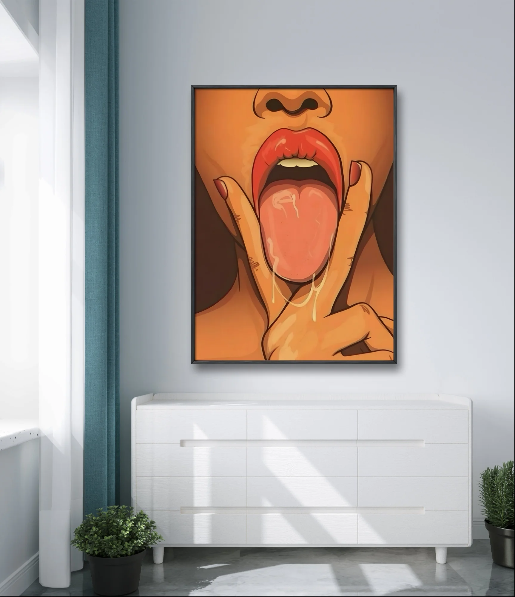 Рисунок 3 - Алмазная 5D картина с красными губами