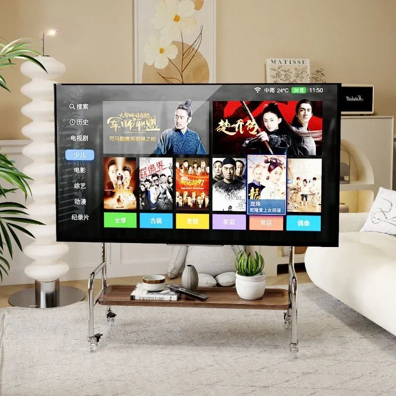 현대식 거실을 위한 공간 절약적이고 세련된 TV 설치 솔루션