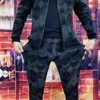 2024 New Casual Fashion Men's Sports Suit Fashion Trend Temperament Two-piece Set Plus Size Men Suits for Men  Tracksuit 3