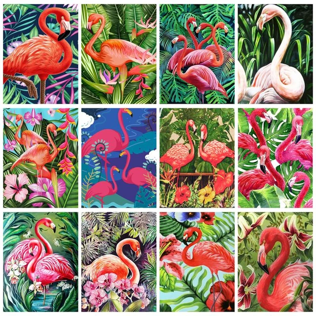 Flamingo Canvas Painting Kit