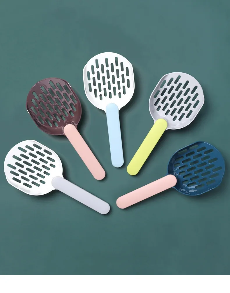 Cat Litter Scoop Set With Fine Mesh Sieve And Matching Base_voghion.com