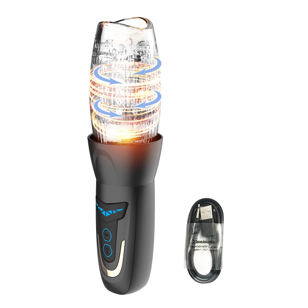 Automatische Elektrische Zuiger Roterende Sucker Mannelijke Masturbator Cup Dildo Echte Orale Vibrator Speeltjes voor Mannen_voghion.com