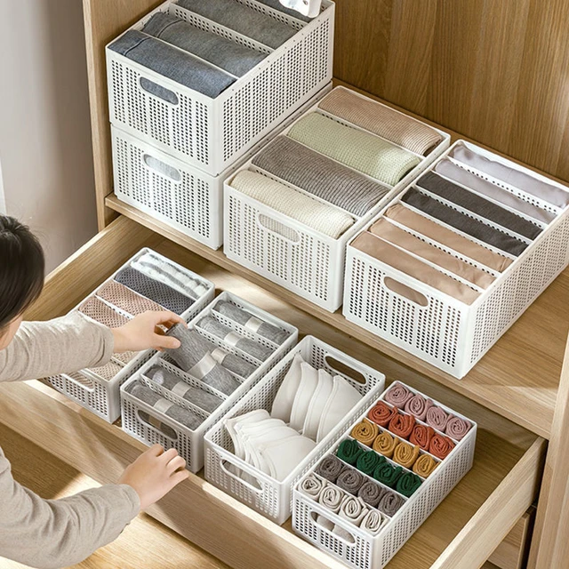 Compartments Storage Box Household Wardrobe Can Be Stacked Drawer