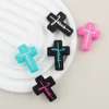 10PCS Silicone Focal Beads Cartoon Crucifixion Elements Silicone Beads BPA Free DIY Jewelry Keychain Pendant Pen Accessories 3