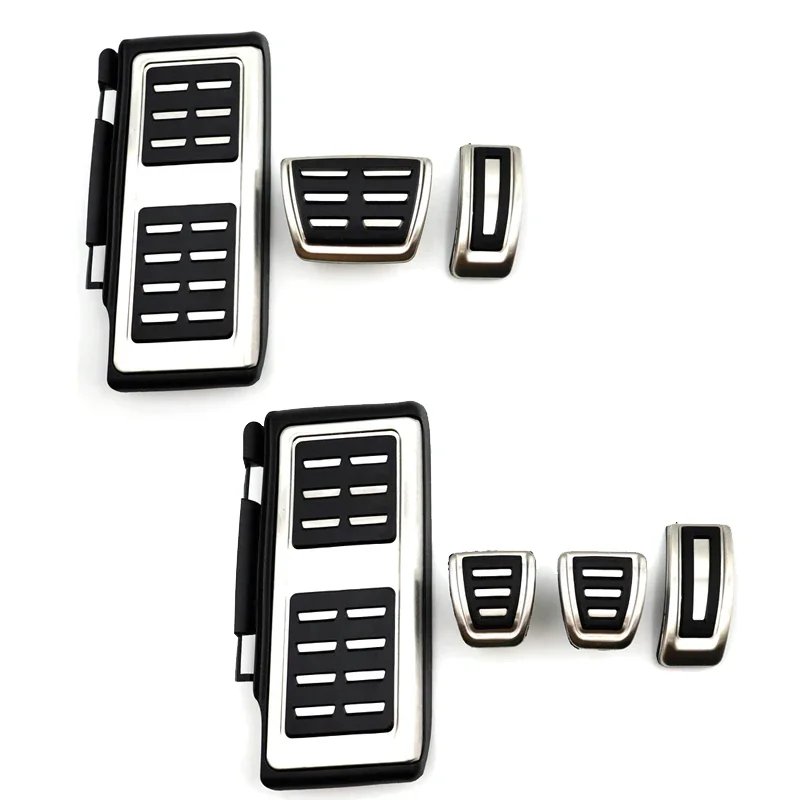 AT MT Car Foot Pedal Pad for Audi A3 8Y Non-slip Rubber Restfoot Stainless Steel Protection Auto Accessories