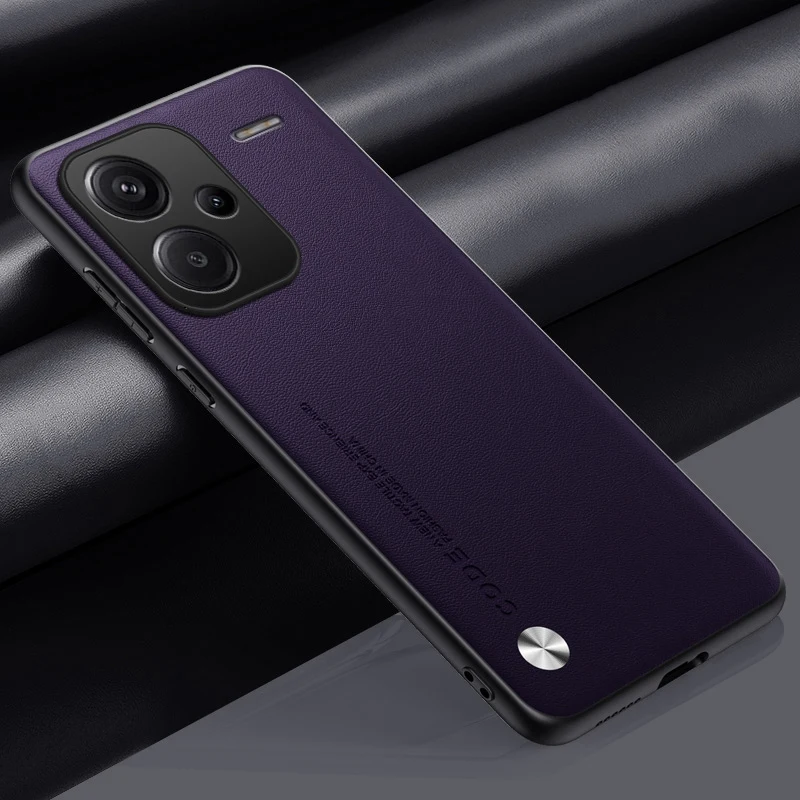 Luxurious PU Leather Silicone Phone Case - Full Protection Back Cover