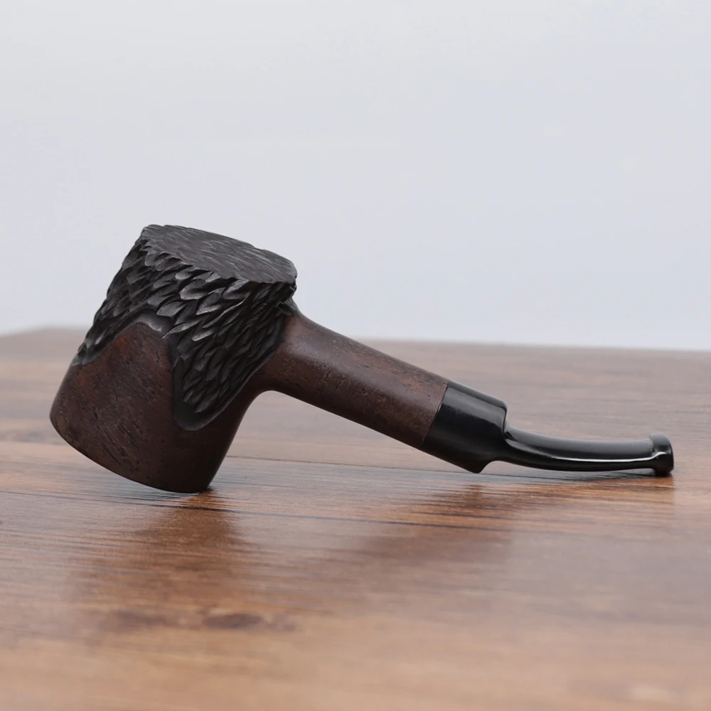 Sandalwood Tobacco Pipe Warm Snuff Pipe 3mm Pipe Channel Cherry Wood Model Solid Wood Small Curved Handle Pipe tobacco pipe smoking pipe