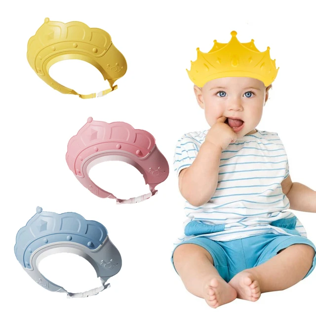 Bonnet de douche réglable en silicone pour bébé, chapeau de protection  souple pour enfants, visière de sécurité pour tout-petits - AliExpress