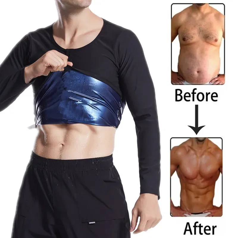Shapewear Cross-border Men's Fitness Sweat Suit Shaping Large Size Vest