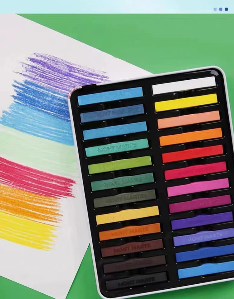 Pastellstift, 6 Farben, 12 Farben, 24 Farben, Pinselset, Kunststudent, professionelle Malerei, Kreide, Kunstbedarf, Pigment-Malstift – Detail 1
