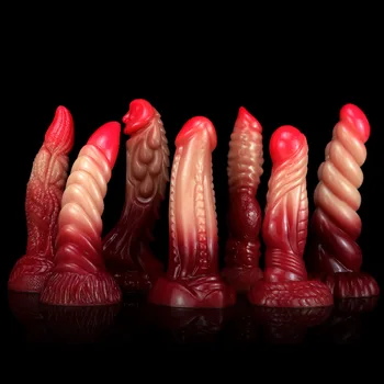 Huge Monster Dildo Dog Wolf Penis Super Cool Anal Plug Anal Massager Prostate Stimulator Anal Toys For Men Women Masturbation 3