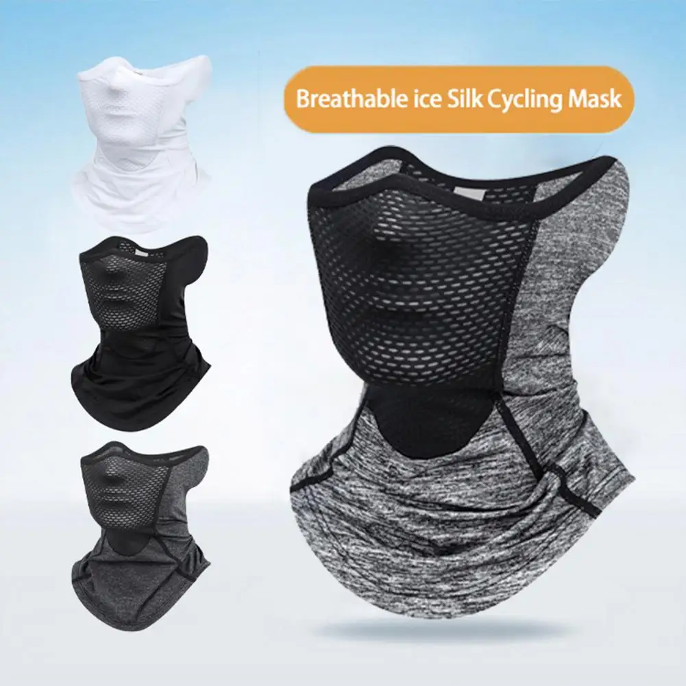 Summer Cycling Face Guard Breathable Moisture Absorbing Anti-UV Sun Protection Nylon Fitness Sports Neck Cover Outdoor Sports creative design camo outdoor sports summer uv protection cycling dustproof headwear stoles szal tubular sport kerchief bandana