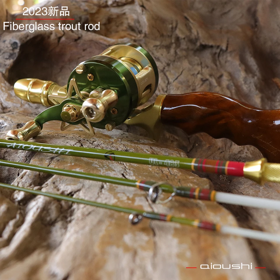 

Fiberglass Small Bait Trout Rod UL Super Soft and Ultra Light 1.45m four section portable Travel Flow catapult fishing rod