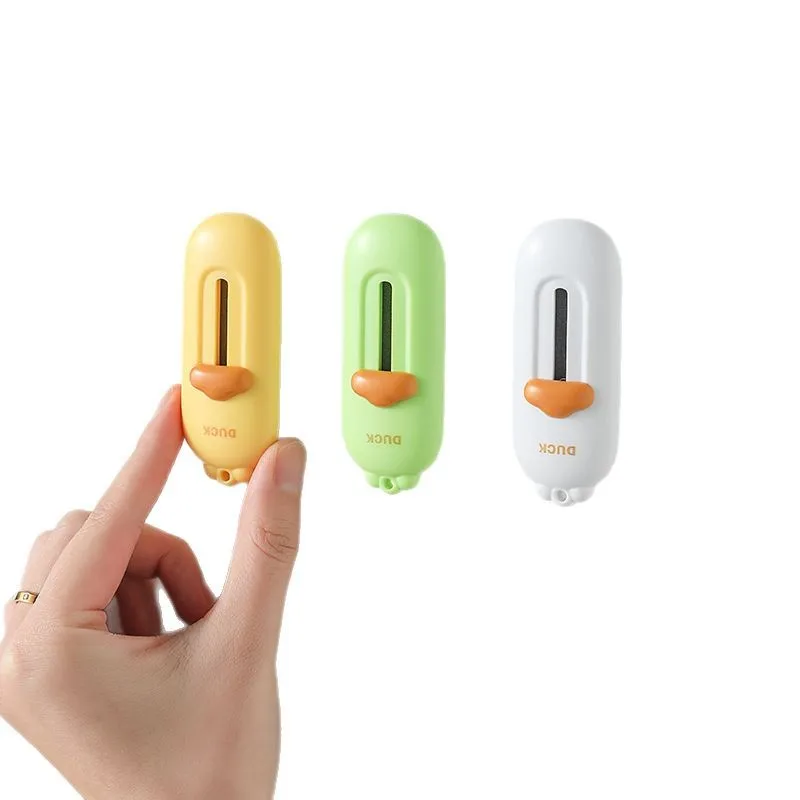 Yellow Duck Magnetic Box Opener 1pc for Open express package box tool Portable serrated knife anti-sticking opener