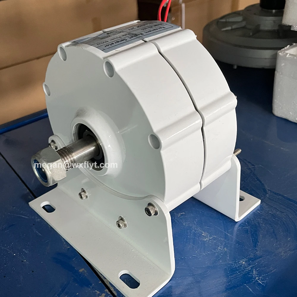 Electric Generator 3KW 4KW 2KW 1KW Low Speed 24V 12V 48V 3 Phase Gearless Permanent Magnet AC Alternators For Wind Water Turbine