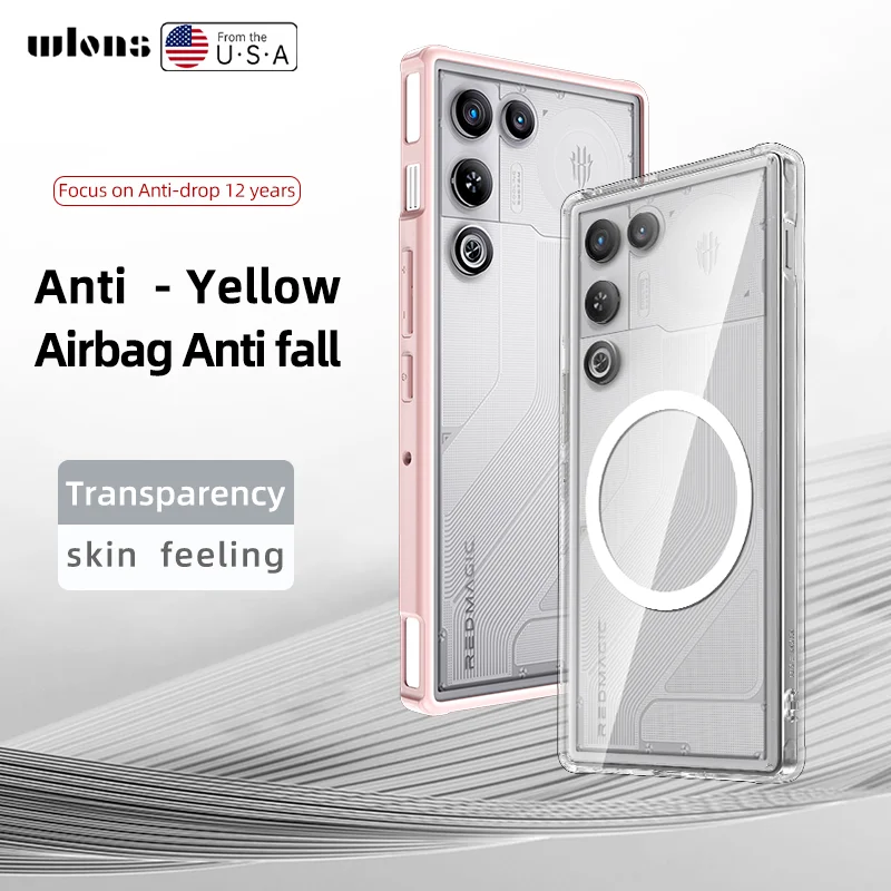 Magnetic Translucent Matte Hard Case - Shockproof Semitransparent Back Cover