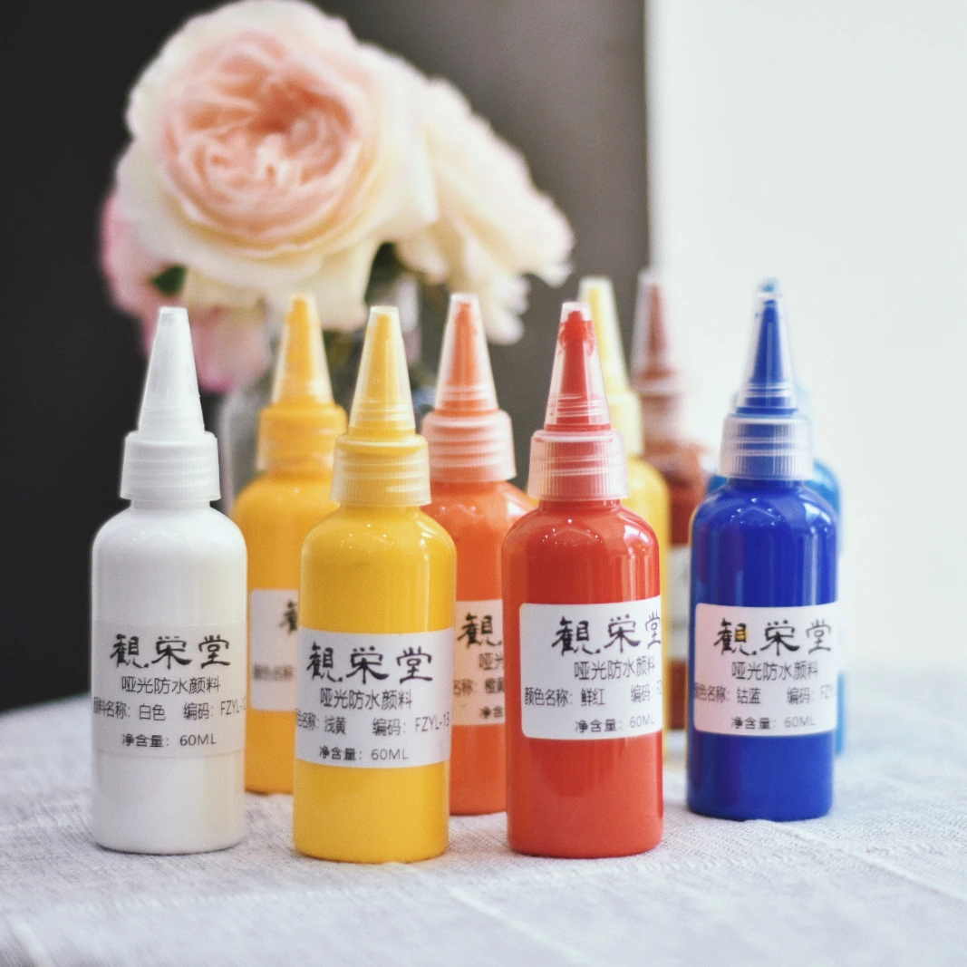 Giappone Guanrongtang Acrilico Opaco Aromaterapia Intonaco Pigmento Fai Da Te Macchia Set Di Vernici Acriliche