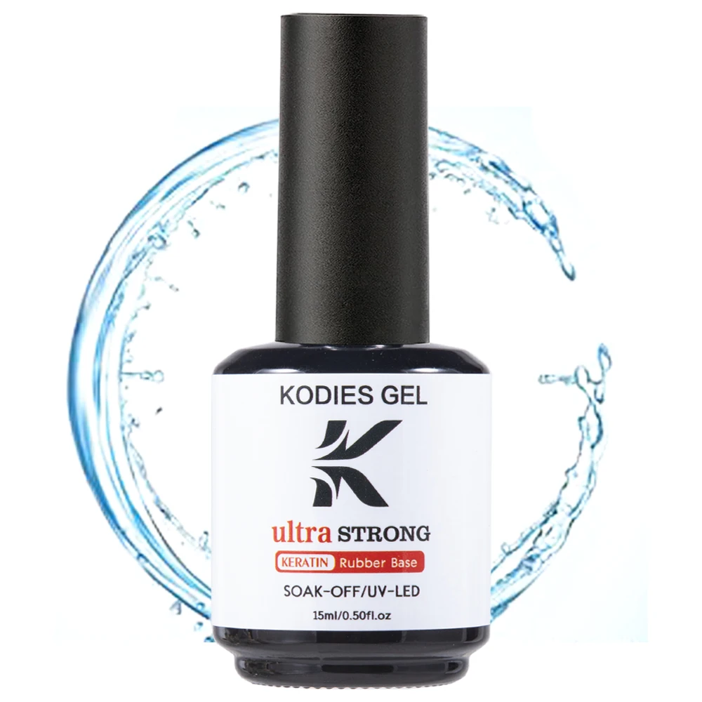 KODIES GEL Formula Keratin Base Coat Gel Nail Polish Ultra Strong Base Primer 15ml Vernis Semi Permanent UV Gel Foundation