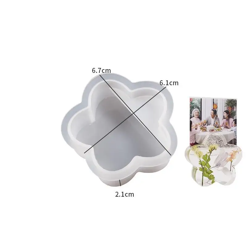 DIY Resin Art Flower Cloud Rainbow Card Clip Silicone Mold DIY Epoxy Casting Molds Card Organizer Storage Jewelry Making Craft