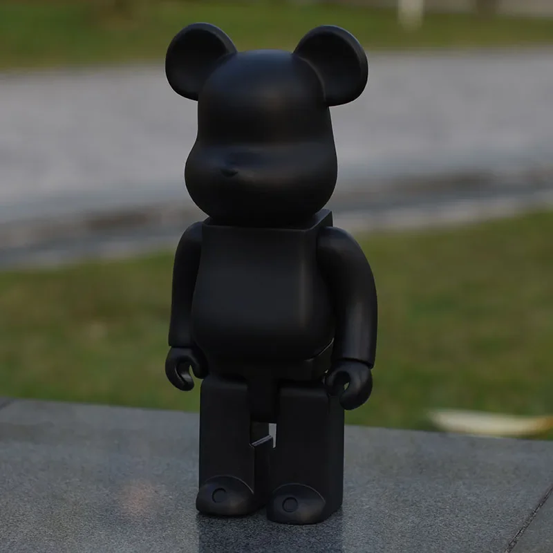 28cm 400% Bearbrick Bear@Brick Action Figures DIY Paint Bear Brick Toys Violent Bear Ornaments Home Decor Kids Birthday Gift Toy