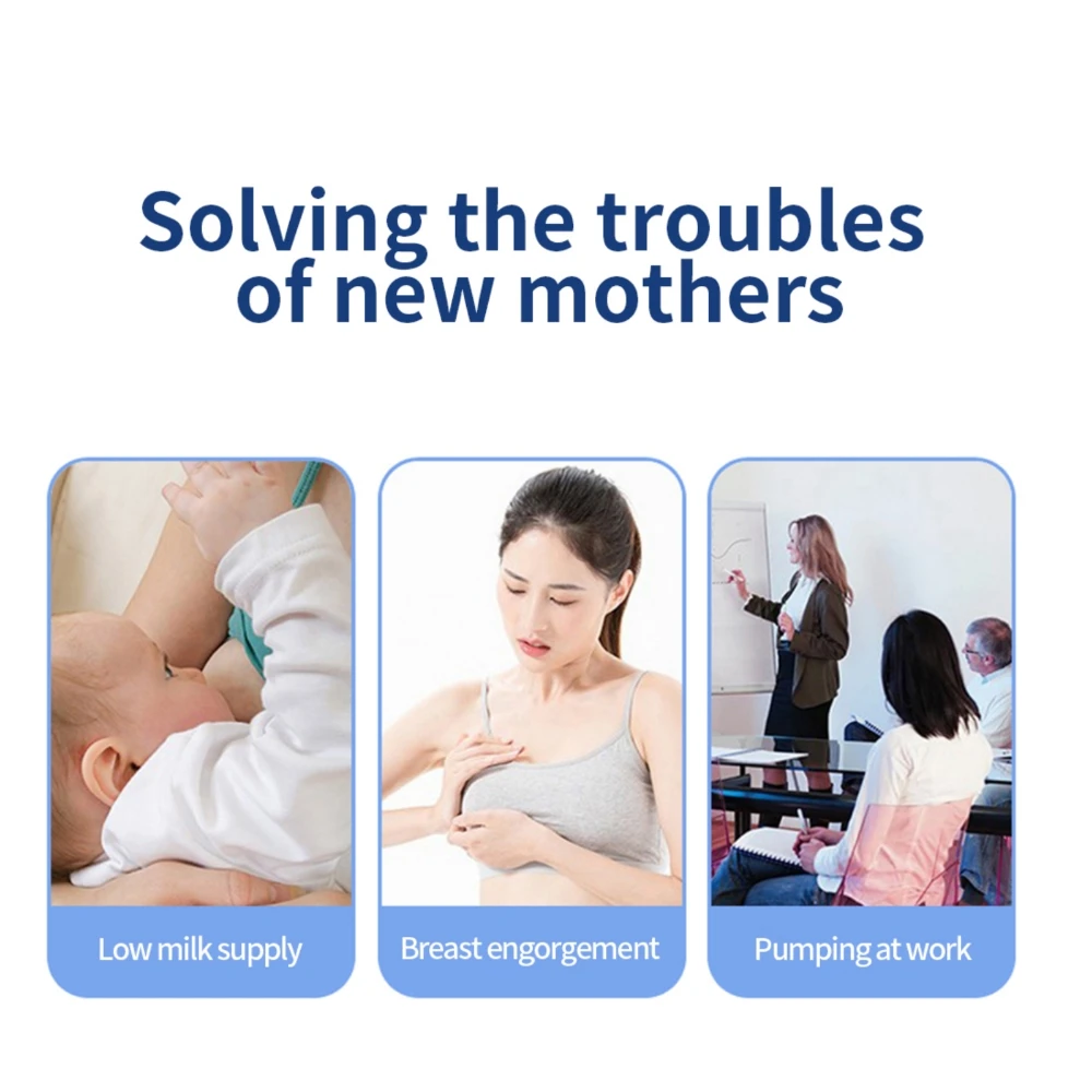 Electronic Wearable Breast Milk Pump Handsfree 4 Modes&12 Levels Adjustable High Suction BPA Free Wireless Breast Milk Extractor