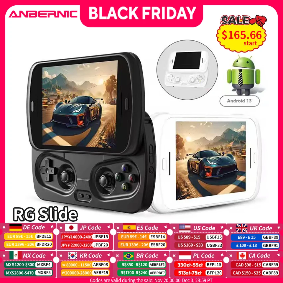 Anbernic RG Slide Handheld Game Console Android 4.7