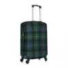 Fashion Green Tartan Plaid Suitcase Cover Dust Proof Gingham Luggage Covers Protector for 18-32 inch 2