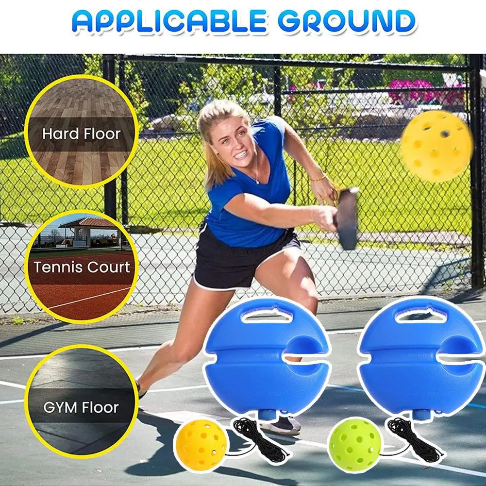 Pickleball Trainer Con Pickleball Ball Baseboard Indoor Outdoor Pickleball Training Tool Per Esercizio Bambini Adulto Singolo Pl B9X6