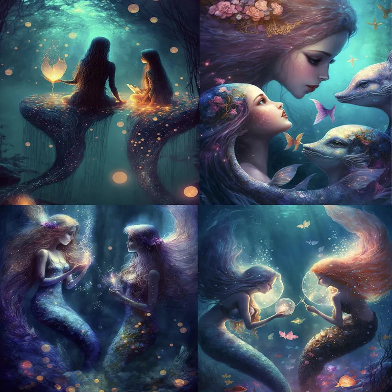 Underwater Girl Stickers Crafts And Scrapbooking stickers kids toys