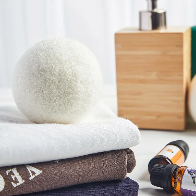 Wool Dryer Balls 3/4/5cm Fleece Dry Kit Ball Reusable Softener Laundry Washing Machine Accessories Home Washing