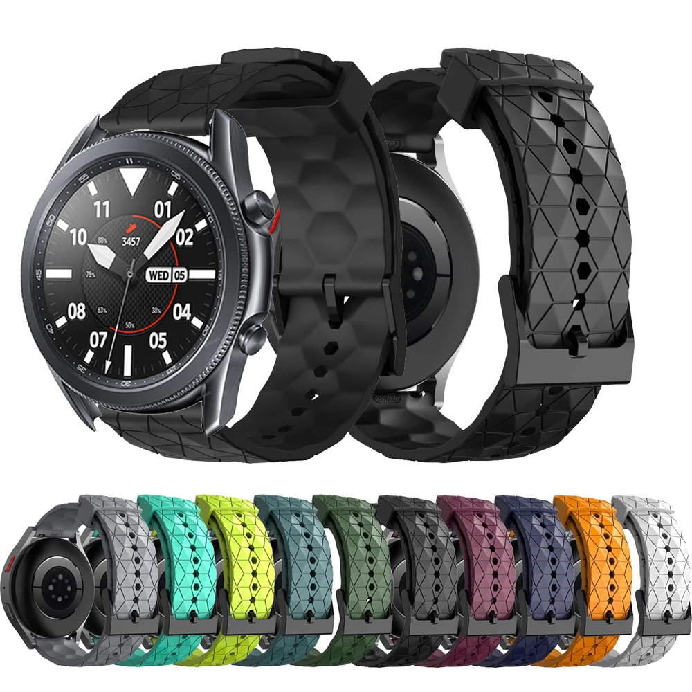 

Ремешок силиконовый для Samsung Galaxy watch 3 45 мм 46 мм 42 мм Active 2 40 44 Gear S3, спортивный браслет для наручных часов 20 22 мм
