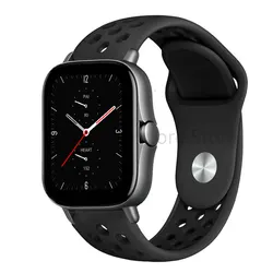 Silicone Sport Watch Band - Versatile and Stylish Bracelet - Amazfit stratos 2 - 3 (12 black black)