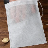 200/50PCS Non-woven Tea Bags Disposable Teabags with Drawstring Sealing Coffee Spice Tea Filter Paper Infuser Kitchen Teaware 5
