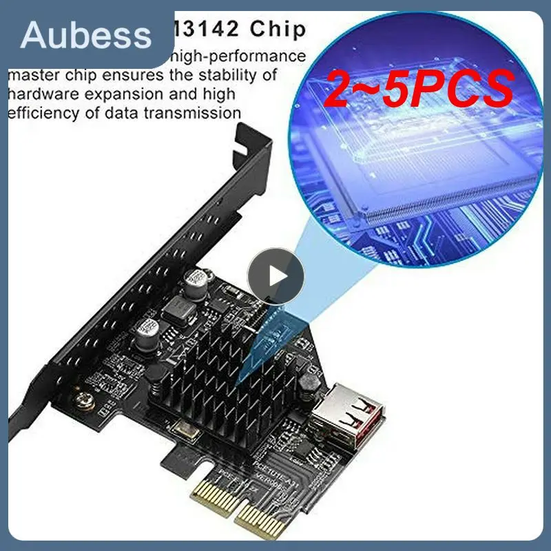 

Плата расширения PCI E X1 X16 ASM3142, плата расширения USB Type-E, Поддержка Windows 8, 10, 32/64 бит, адаптер PCIE Type C, 2 ~ 5 шт.