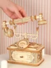 Creative Retro Telephone 3D Wooden Puzzle for Adults Tabletop Decoration and Gift for Christmas/Birthday 2