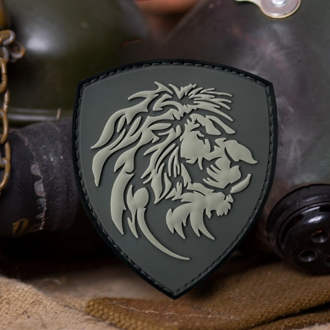 AIRSOFT Patch Tactical LION Morale Badge PVC Hook and Loop Patches on  Clothes Military Armband Backpack Sticker - AliExpress, image size:1080x1080