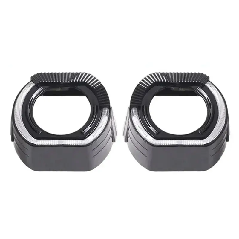 Car Headlight shrouds 2.5 Inch 3 Inch integrated Shroud Cover LED Angel Eyes for Projector Lens Headlight Decoration Accessories