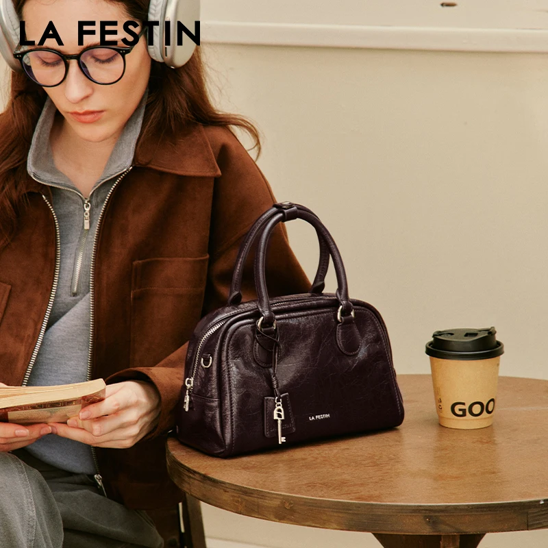 Shoulder Bag Leather Handbag LA FESTIN Original for Women