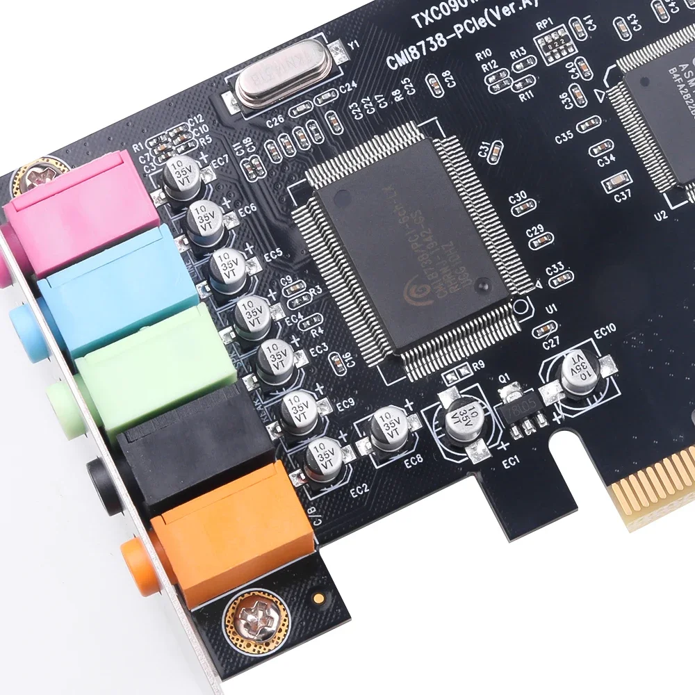 PCI 사운드 카드 5.1CH 5.1 채널 CMI8738 칩셋 오디오 인터페이스 PCI-E 5.1 ??스테레오 디지털 카드 데스크탑 사운드 카드