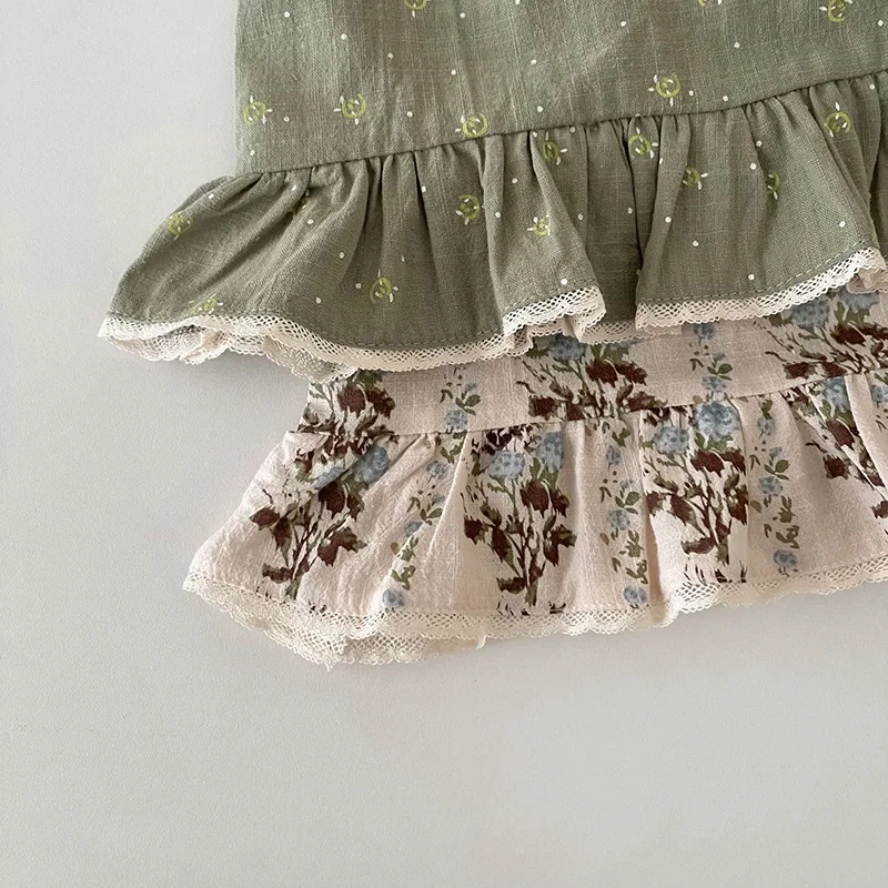 Summer Baby Girls Clothing Set Camisole Bloomer