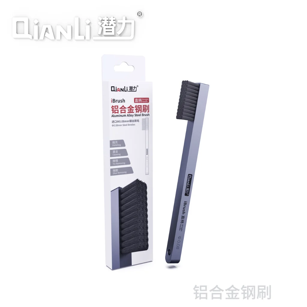

Металлическая щетка QIANLI iBrush, щетка из стальной проволоки, высокотемпературные прямые щетки с ручкой,-20-550 ℃, чистка, отклеивание, полировка