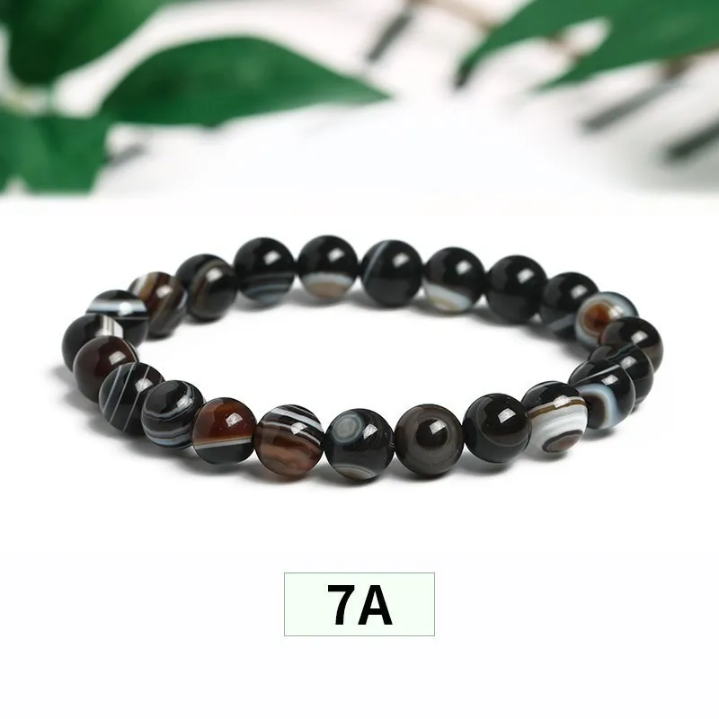 Matte Black Agate Bracelet with Buddha Charm (8mm) - Crystal Dreams World