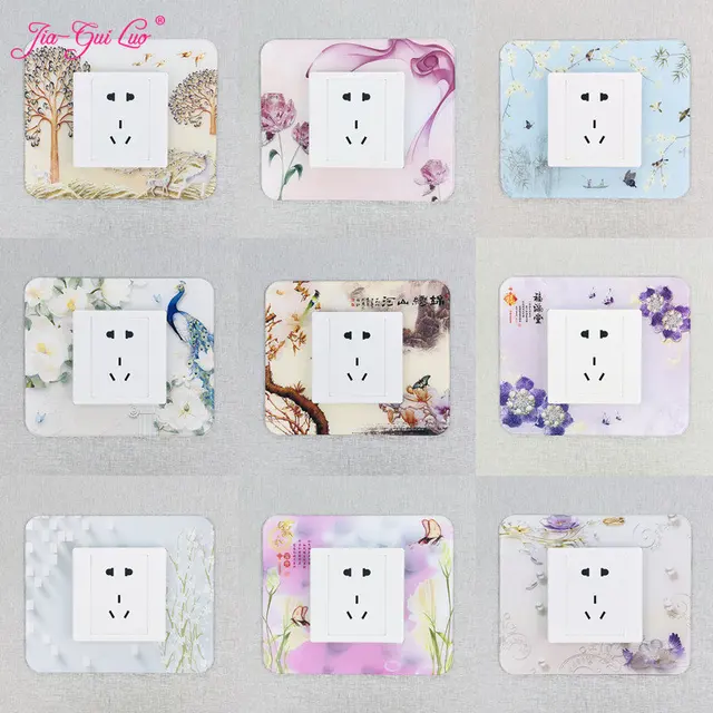 JIA GUI LUO-Acrylic Switch Panel Sticker: A Perfect Addition to Your Home Decor