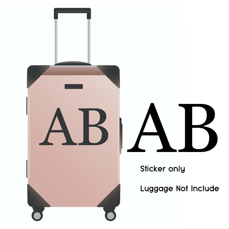 Nom de valise personnalisé ou initiales Sticker vinyle