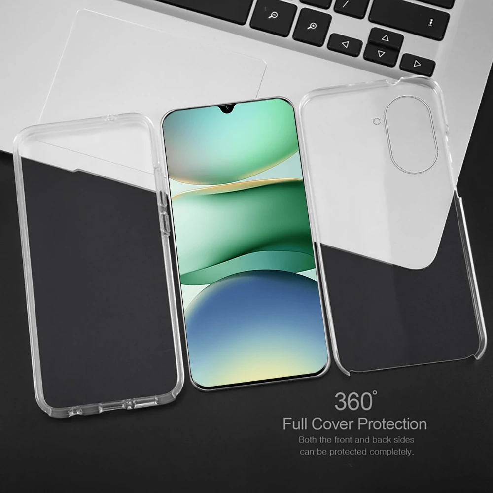 360-Degree Double-Sided Crystal Clear Protective Phone Case
