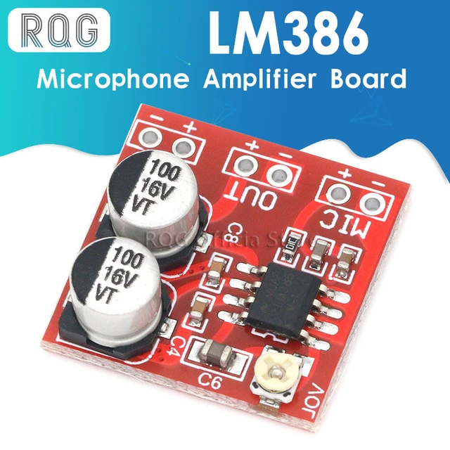 DC412V LM386 Electret Microphone Amplifier Microphone, 45 OFF