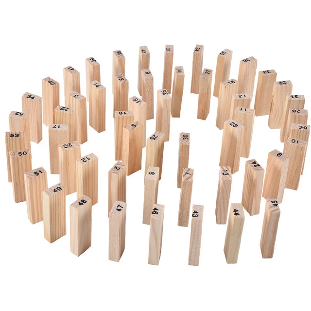 Tour en bois coloré – 54 pcs – Magasin de jouets et jeux éducatifs