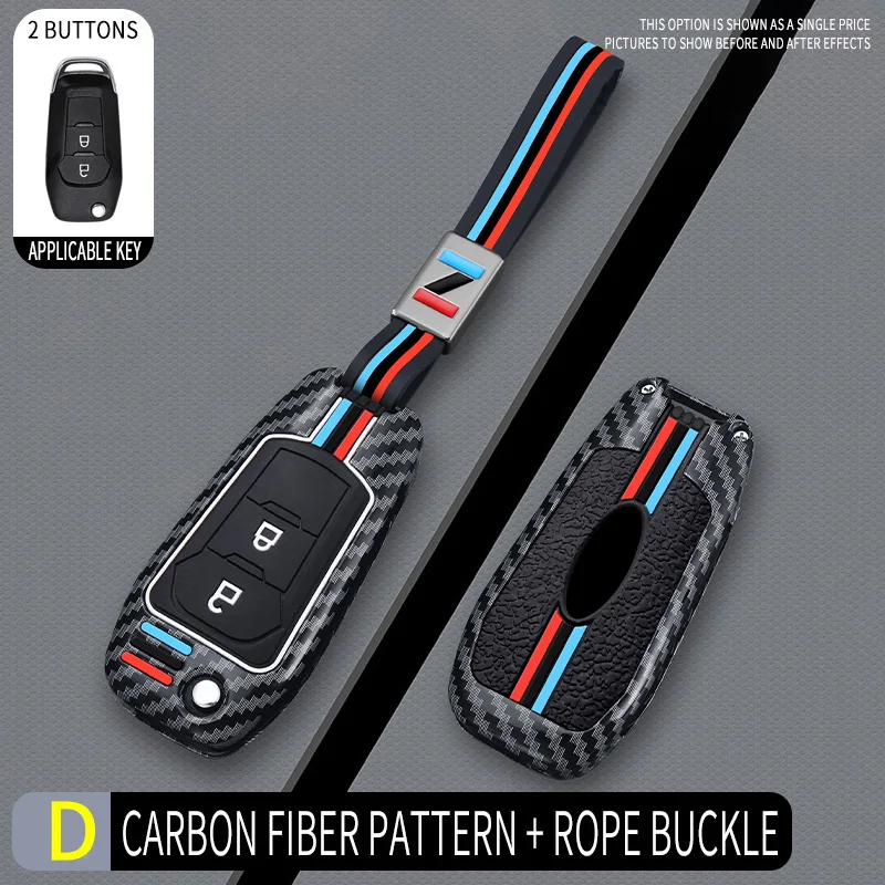 Premium Car Remote Key Case Cover Shell Fob - 2/3 Buttons, Key Bag Accessory